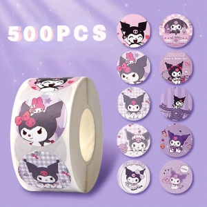 Наклейки Sanrio Hello Kitty Stickers, Cute Cartoon Kuromi, My Melody, 500 штук (FV934195)