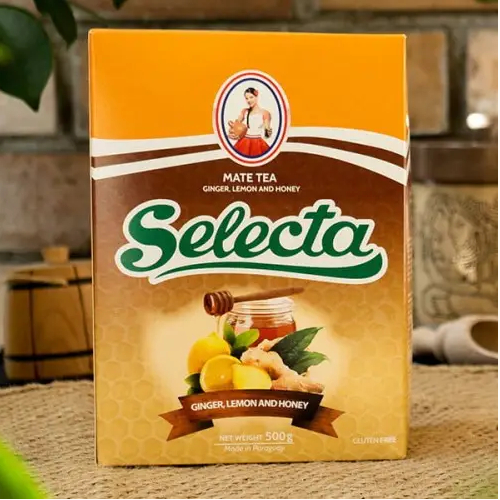 Чай Йерба Мате Selecta - Ginger, Lemon & Honey (имбирь, лимон и мед) 500 г К583/500
