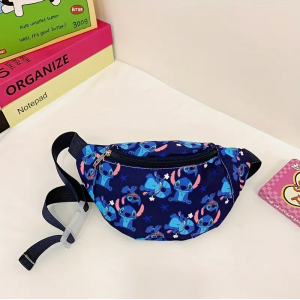Регулируемая мультяшная сумка на пояс Disney Stitch синяя (YF801977dark blue)