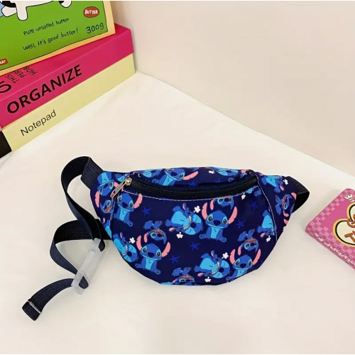 Регулируемая мультяшная сумка на пояс Disney Stitch синяя (YF801977dark blue)