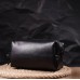 Косметичка среднего размера из гладкой кожи на молнии Украина GRANDE PELLE 16764 Черная