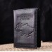 Обложка из глянцевой кожи на военный билет Карта GRANDE PELLE 16777 Черная