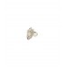 Серебряное кольцо ХЗ "Лик" с фианитом, р. 19, 4,91гр. К1410/19