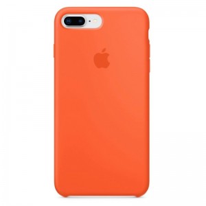 Чехол Silicone Case Slim Full Protective для iPhone 8 (Orange)