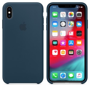 Чехол Silicone Case Full Protective для iPhone X (Dark Blue) К5007