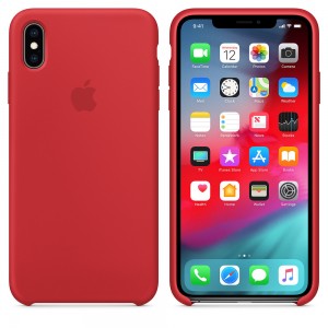 Чехол Silicone Case Full Protective для iPhone X (Red)
