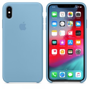 Чехол Silicone Case Full Protective для iPhone X (Blue)