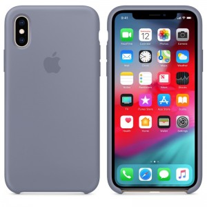 Чехол Silicone Case Full Protective для iPhone X (Sky Blue)