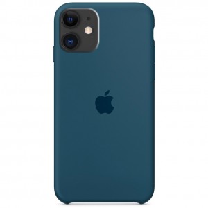 Чехол Silicone Case для iPhone 11 (Dark Blue)