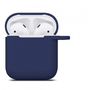 Чехол ShamanShop Silicone Case (Dark Blue) для AirPods
