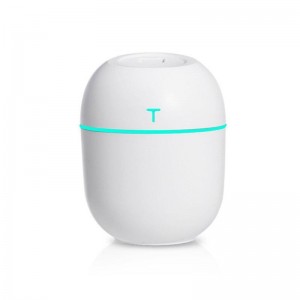 Ультразвуковой Мини-Увлажнитель воздуха HUMIDIFIER с диффузором 220 мл USB, электро, белый