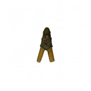 Трубка для Рапе ShamanShop Курипи Бамбуковое с аппликацией из айяауаски (Kuripe) KUTP0400