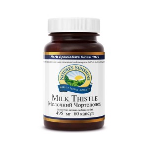 Защита и регенерация клеток печени Natures Sunshine - Milk Thistle 495 мг (60 капсул) K4112NSP