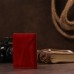 Стильная визитница красного цвета SHVIGEL 00116, Красный