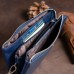 Вместительный клатч на два отделения женский ST Leather 19248 Синий