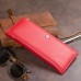 Горизонтальный тонкий кошелек из кожи женский ST Leather 19330 Красный