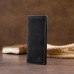 Вертикальный бумажник матовый на магнитной кнопке GRANDE PELLE 11313 Черный