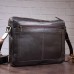 Деловая мужская сумка из гладкой кожи на плечо SHVIGEL 11251 Коричневая