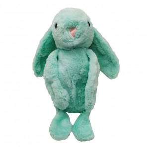 Детский плюшевый рюкзак Кролик Bambi C51801, 30х13 см (Бирюзовый)