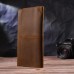 Тонкий мужской бумажник из натуральной винтажной кожи 21296 Vintage Коричневый