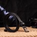 Женский ремень из натуральной кожи в винтажном стиле Grande Pelle 21444 Черный