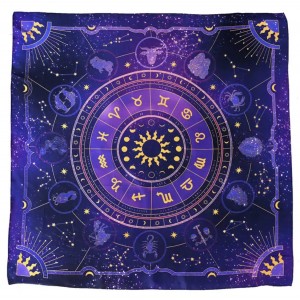 Алтарная колдовская скатерть под карты Таро 75x75 см (1005003960639203-purple)