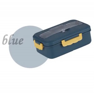 Контейнер для хранения продуктов Ланч-бокс 1л с приборами YOWEI (ZH1411-blue)