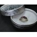 Серебряное кольцо ХЮЗ "Розовый закат", корунд, р-15,5, 4 г + подарочная коробочка (Ср1357/15.5)