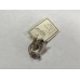 Серебряные серьги ХЮЗ "Розовые капли", вставка - корунд, 5.5 г + подарочная коробочка (Ср1557)