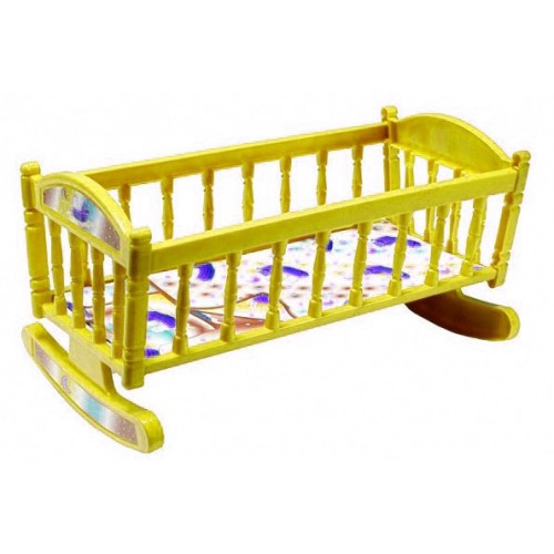 Кроватка для куклы Барби S0013 качалка  ( S0013(Yellow))