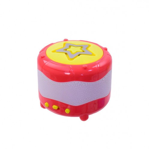 Музыкальная игрушка барабан 903E со световыми эффектами  (Красный)