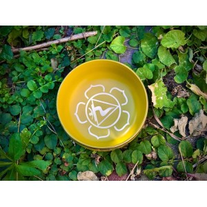 Желтая литая поющая чаша d-12, h-6 см ShamanShop (90110yellow)