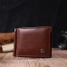 Удобный зажим для денег из натуральной гладкой кожи ST Leather 19427 Коричневый