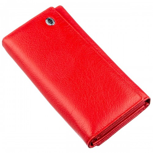 Яркий кошелек для женщин с визитницей ST Leather 18882 Красный
