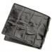 Бумажник мужской CROCODILE LEATHER 18583 из натуральной кожи крокодила Черный