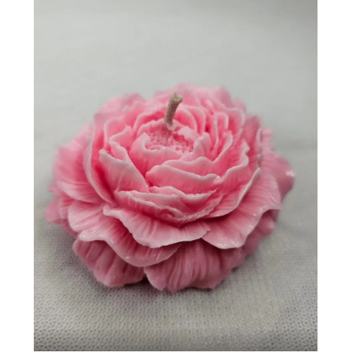 Свечка "Пион" розовая большая, 500 г FrDav006/1(Pink)