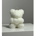 Свечка "Мишка" маленькая белая, 55 г FrDav001(White)