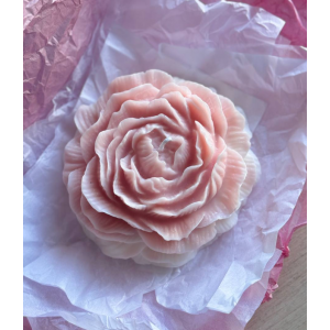 Свечка "Пион" розово-белая большая, 500 г FrDav006/4(Pink)