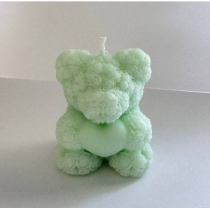 Свечка "Мишка" маленькая, 55 г FrDav001(Mint)