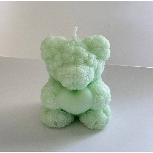 Свечка "Мишка" маленькая, 55 г FrDav001(Mint)